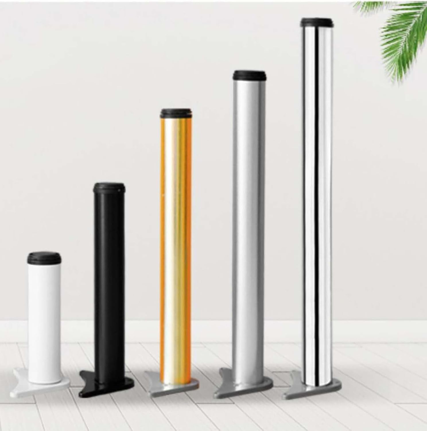 Gamba Mobile da Cucina Acciaio Inox 90cm per, Argento smerigliato, 130cm