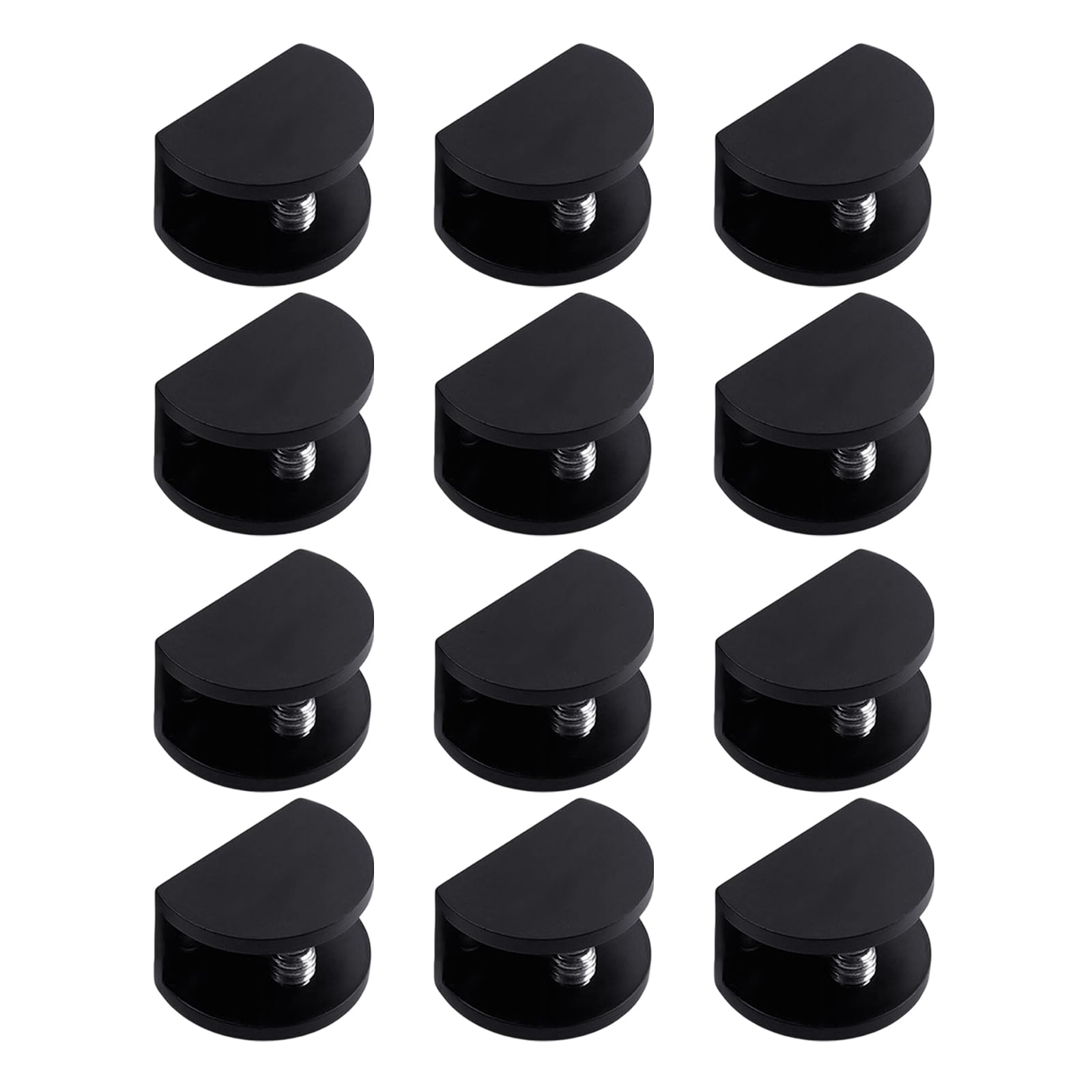 Wall Mounted Glass Shelf Clamp Brackets Adjustable Panel Holder Clips for Display Storage and Room Dividers Use Clip Wall Mounted Clamp Bracket