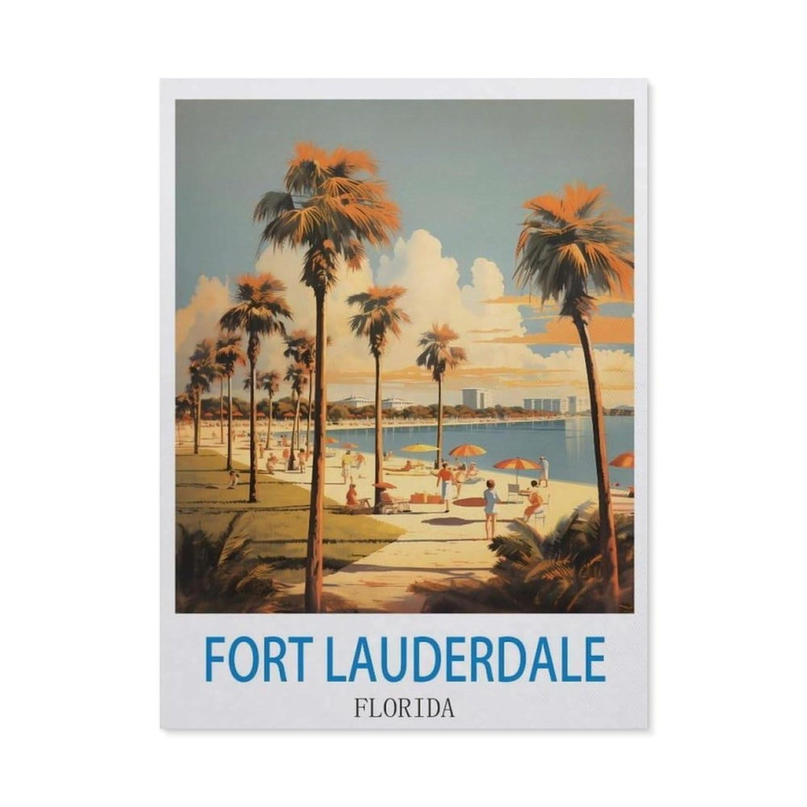 BEAYODKP Diamond Painting，Fort Lauderdale Florida（50x60cm）