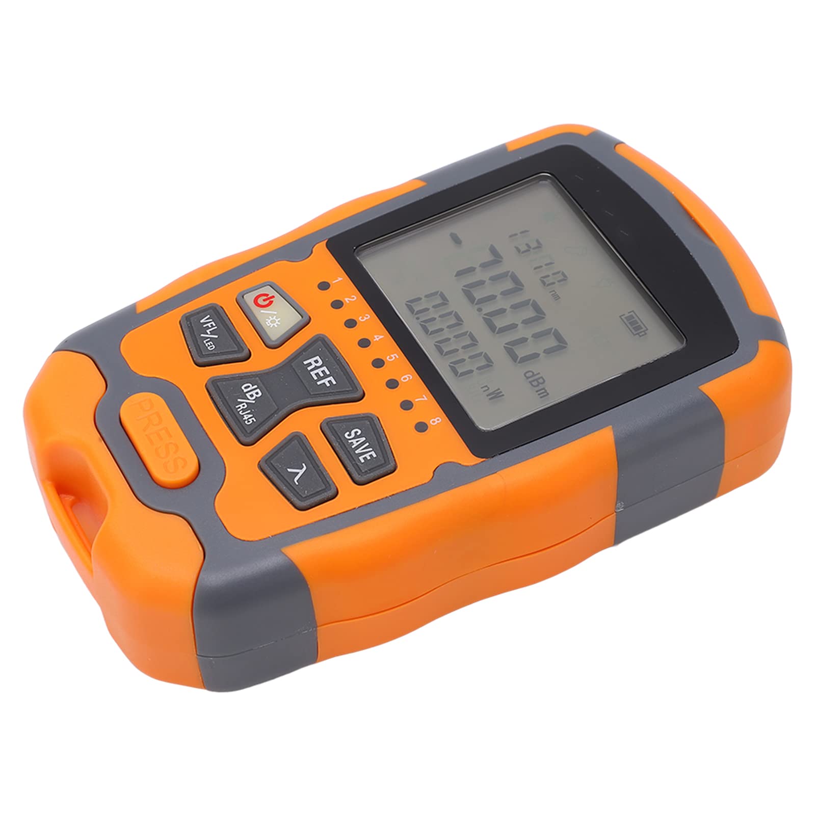 Optischer Kabeltester, Aua M70 Mini Optischer Leistungsmesser Rotlicht All-in-One-Netzwerkkabeltester 4 in 1 1 Mw, Glasfaser, Optischer Leistungsmesser (10 MW)