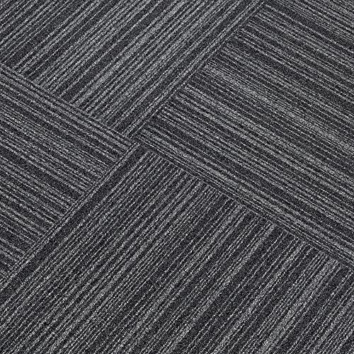 Mohawk Elite 24" X 24" Berber (Loop Pile), 0.11" Pile Height, Carpet Tile, Nylon Fiber, Black Velvet Color, (24 Tiles), (96 Sqft/Carton) #TOP1