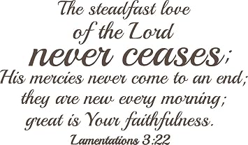 Steadfast Love of the Lord Wall Decal - Bible Verse Vinyl Art