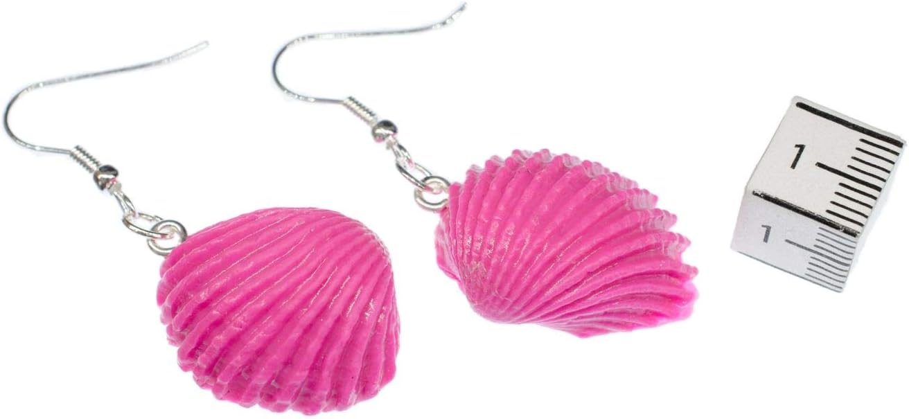 Seashell 2 Muscle Earrings Miniblings Shell Pink Handmade Ocean Molluscs
