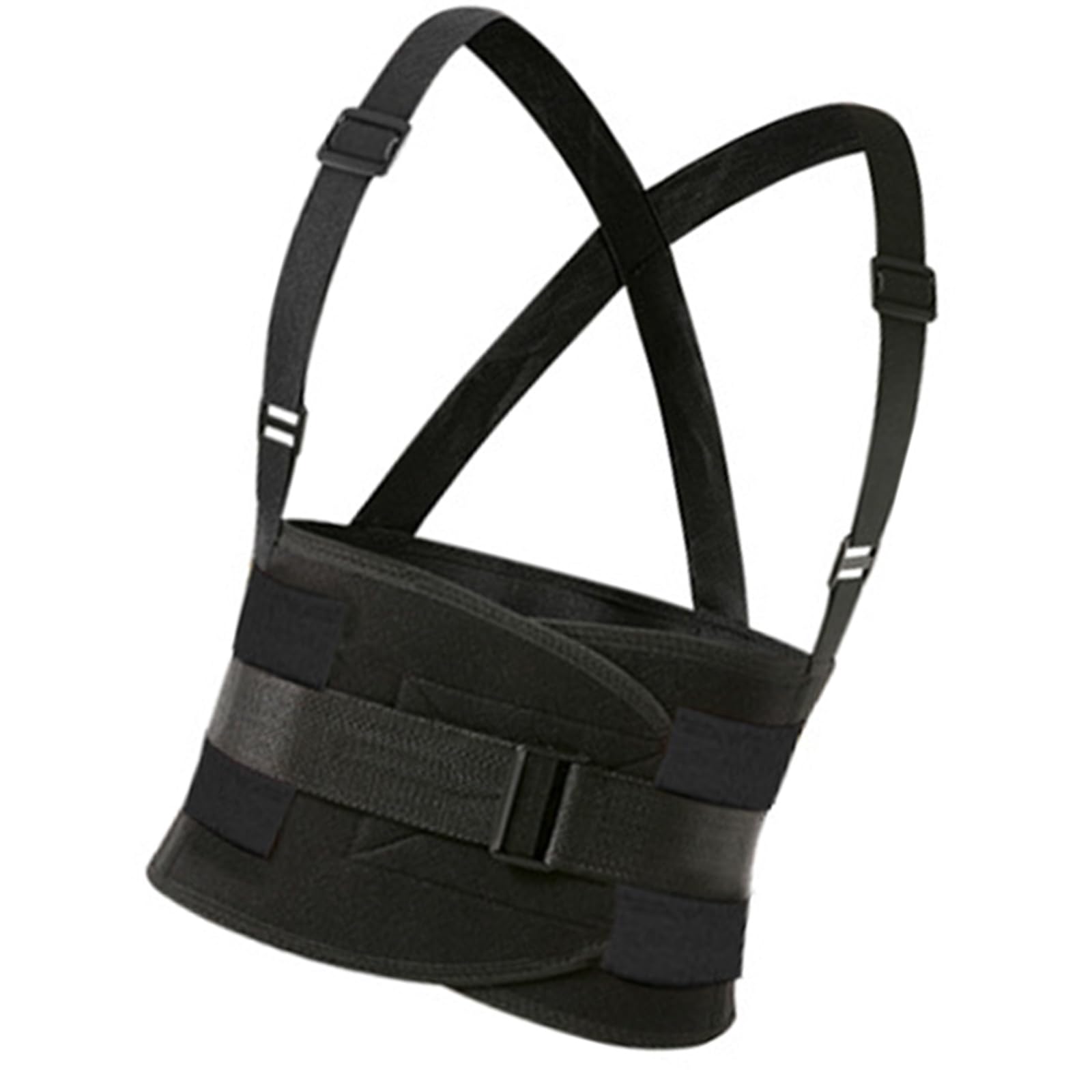 Khzen Unisex Black Waist Girdle With Reinforced Shoulder Girdle Ergonomic Work Belt Laborers Adjustable Back Belt For Warehouse Staff