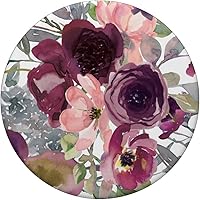Vista 3 de PopSockets intercambiables con diseño floral burdeos con flores rosas