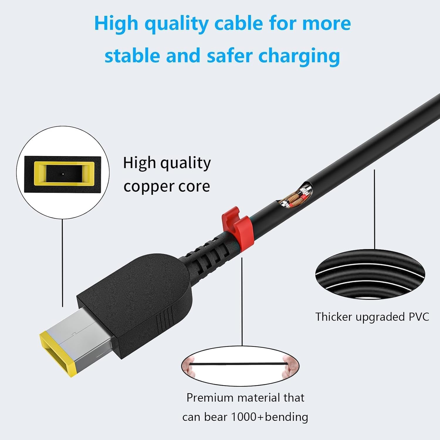 Aremeral 230W Legion 5 Charger Compatible with Lenovo Legion 5 7 5P C7 S7 Y520 Y740 Y730 Y900 Y910 Y920 Y7000P ThinkPad P16 P15 P73 P52 P70 ADL230NLC3A Laptop Power Supply Adapter - Image 3