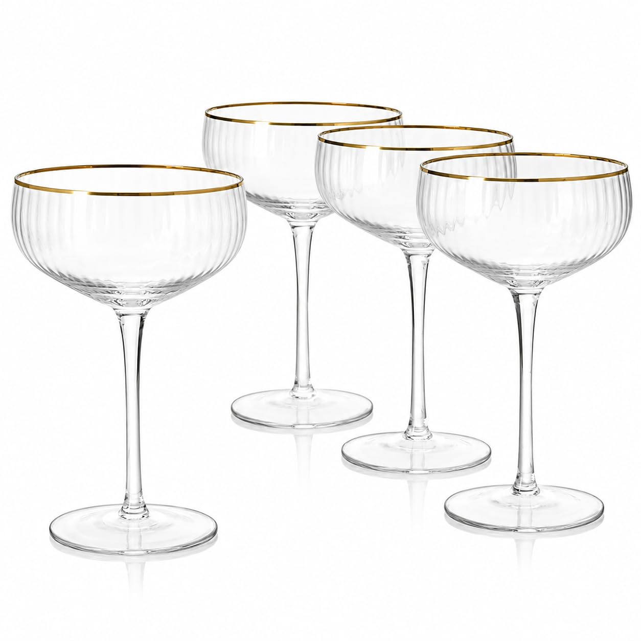 Elegant Coupe Cocktail Glasses - Set of 4 -1 Elegant Coupe Cocktail Glasses - Set of 4 -1
