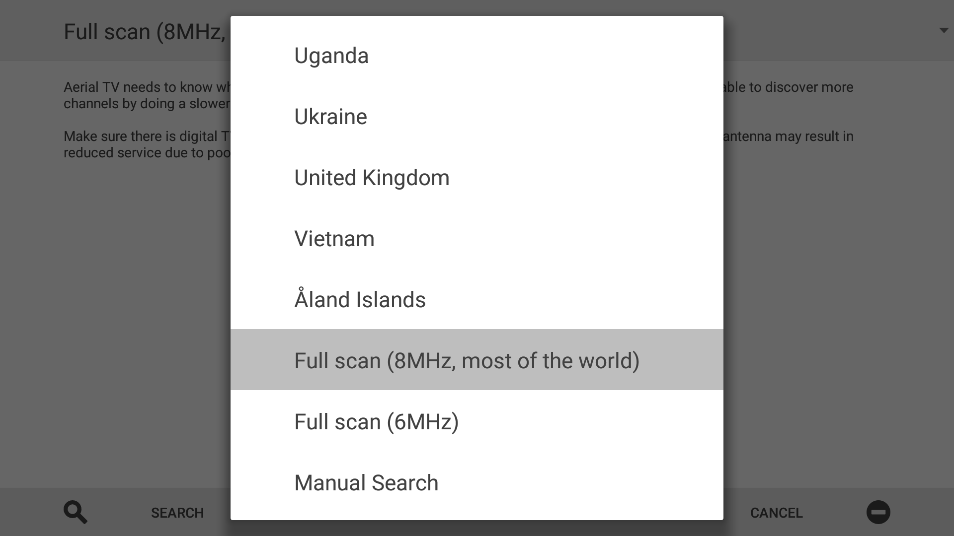 Aerial TV App on Amazon Appstore