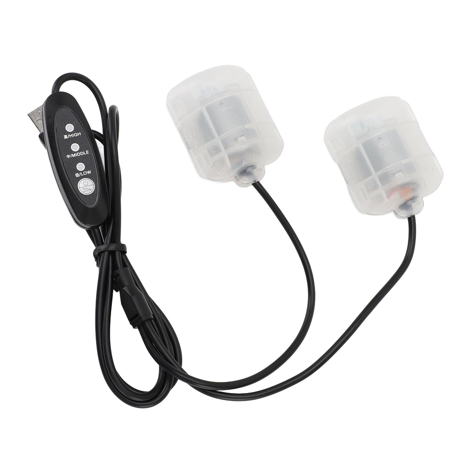 Hyuduo Moteur Vibrant USB 3 Vitesses pour Coussin Massage et Support Lombaire - Moteur Vibrant 5 V avec Câble 1,1 m Compatible Batterie Externe et Port USB
