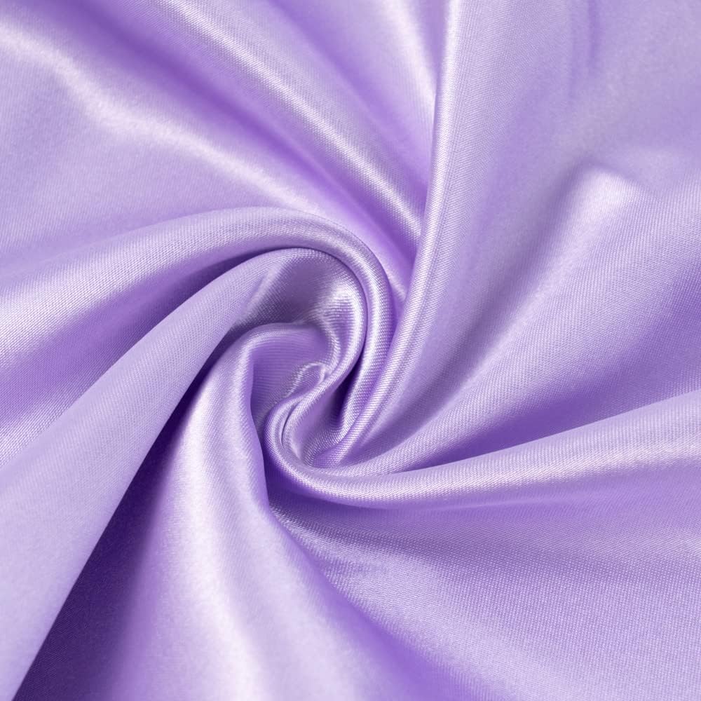 Double Sided Pure Satin Baby Blanket 48"x36" (Lavender) - Image 2