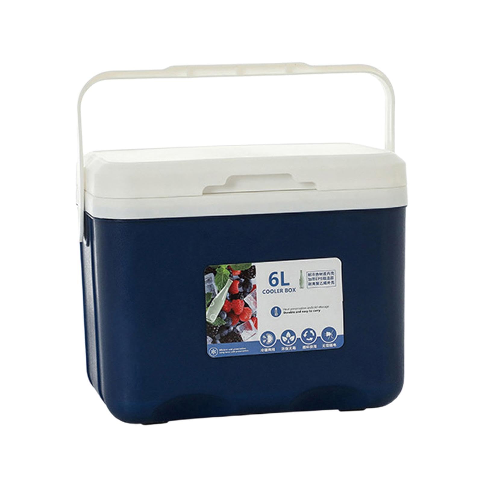 Contenitore termico per alimenti surgelati, per spedizioni a freddo, per campeggio, isolamento efficiente per preservare la freschezza, picnic, gite di pesca, viaggi, Blu, 27x18x23cm