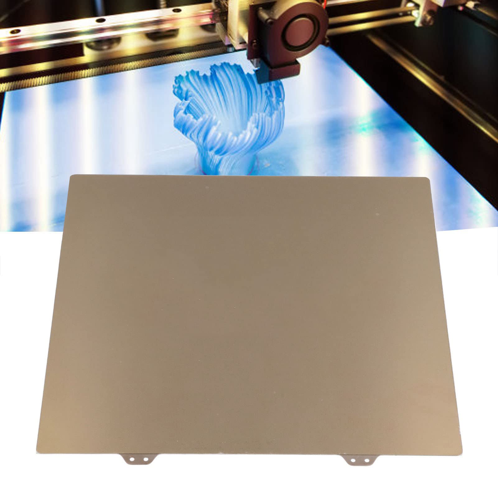 Cryfokt Placa de Acero para Resortes PEI Doble Cara Plataforma de