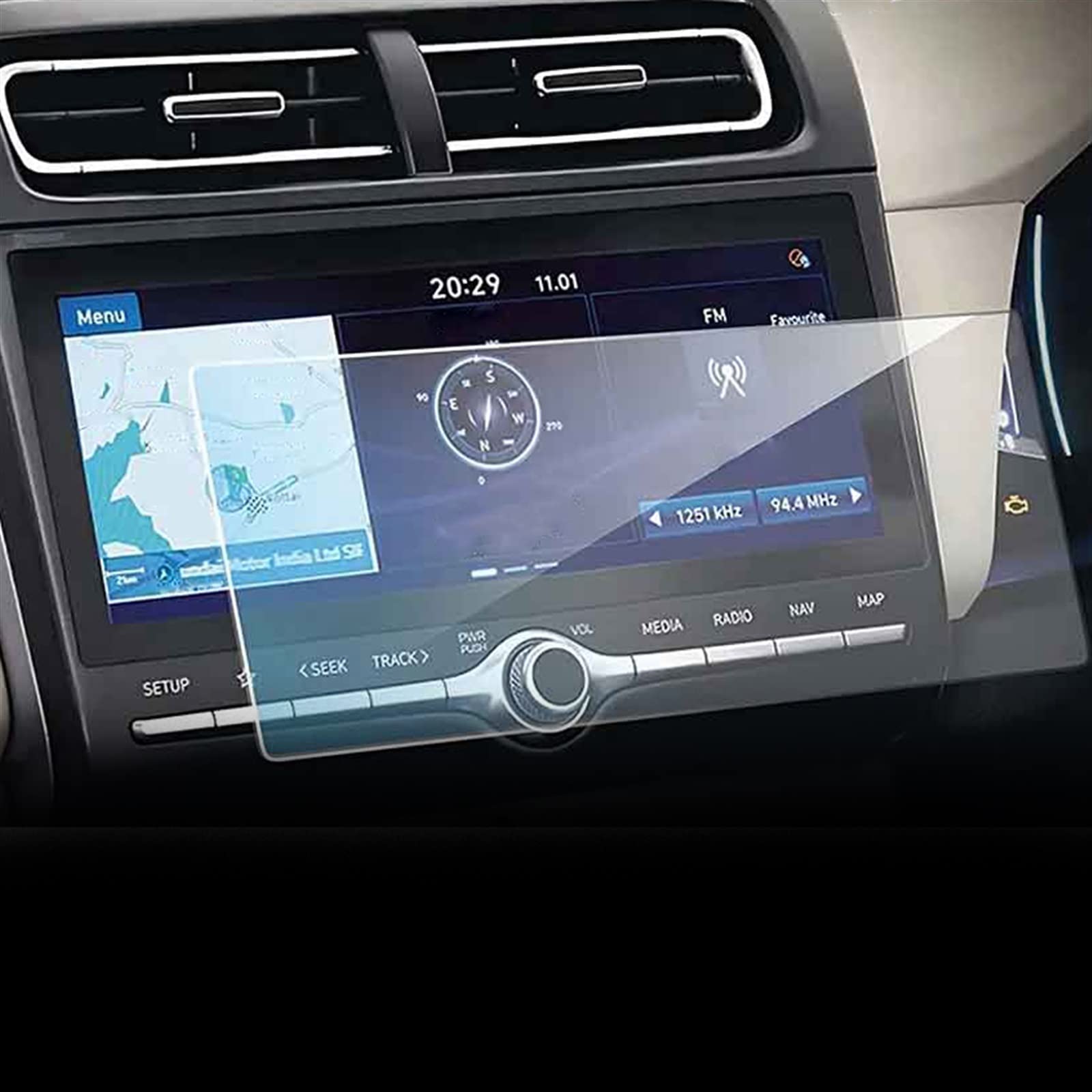 Film écran tactile Hyundai Creta Ix25 2021 en verre trempé haute définition
