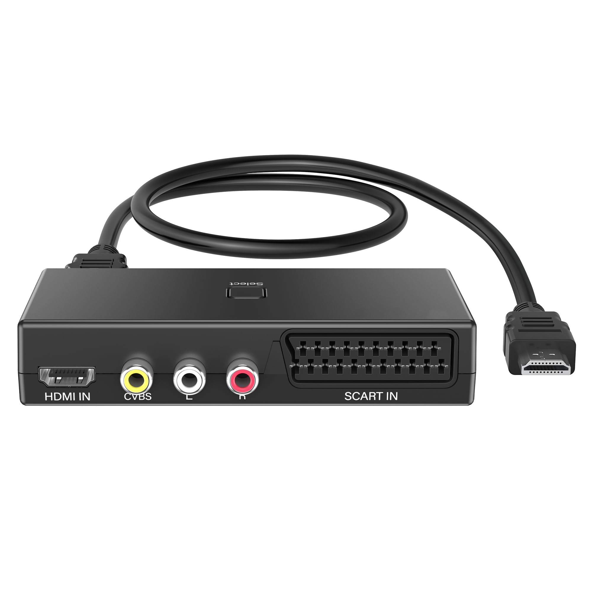 uhddadi Convertisseur Périte vers HDMI, Convertisseurs vidéo 3 en 1, Compatibilité DVD Lecteurs, VHS, VCR, Xbox, Roku, Blue-Ray，Câble HDMI Inclus