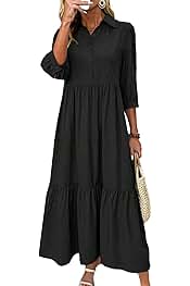 Amazon.com: Long Sleeve Collared Dress For Women