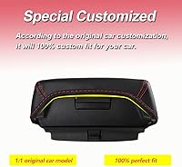 Vista 53 de Funda para reposabrazos de consola central, de piel, antiarañazos, protector de reposabrazos central, accesorios de decoración interior, compatible