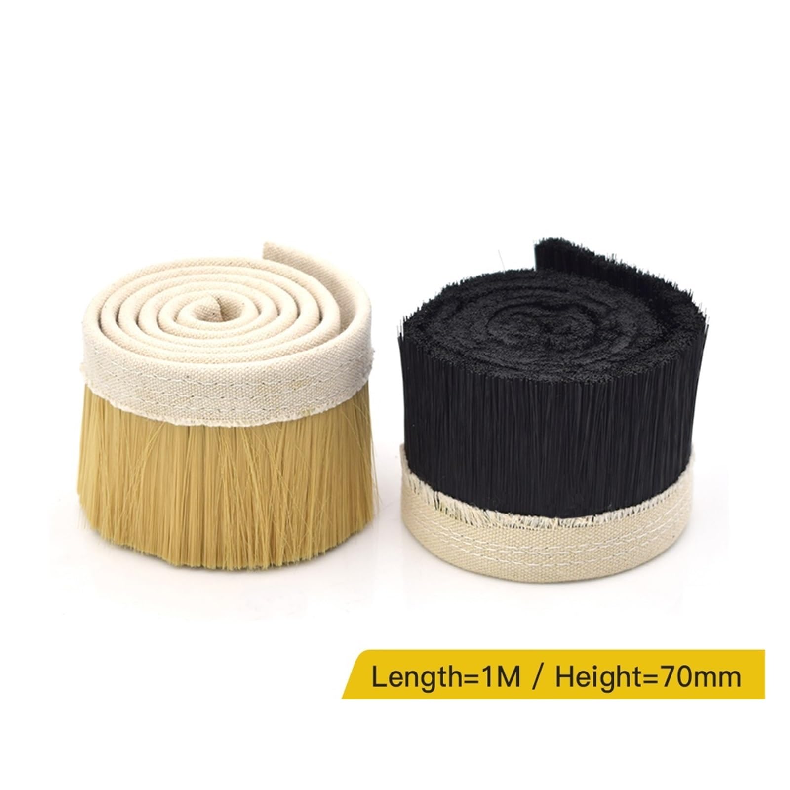 Copertura del collettore di polveri per router CNC, 60-100 mm, compatibile con aspirapolvere a spazzola (giallo, altezza 70 mm)