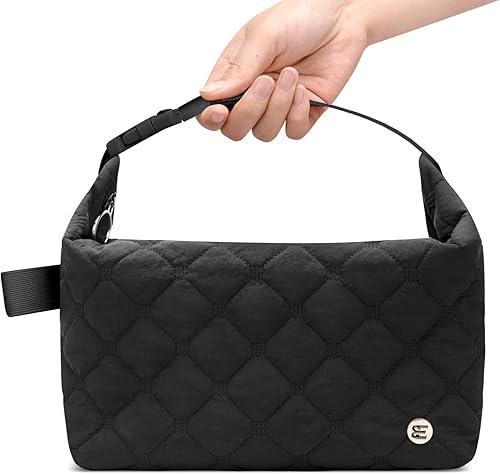 Miniatura 10 de Bolsa de almuerzo Elmklare para mujeres y hombres, caja de almuerzo acolchada tipo puffer para mujeres, bolsas de almuerzo con aislamiento a prueba