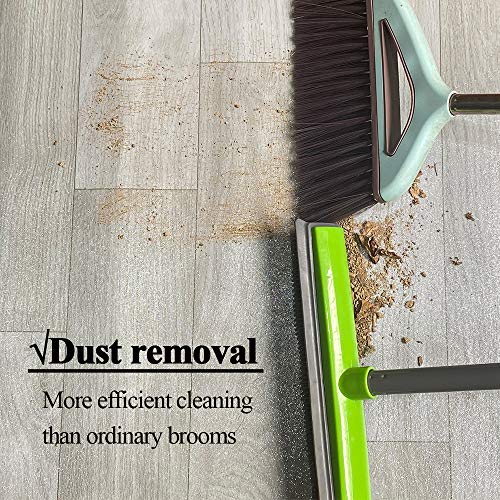 Rubber Broom Carpet Rake For Pet Hair Removal, Portable Hair Remover With Squeegee Broom Hair Removal Brush, Pet Hair Removal Tool For Fluff Carpet, Hardwood Floor, Tile, Window #TOP6