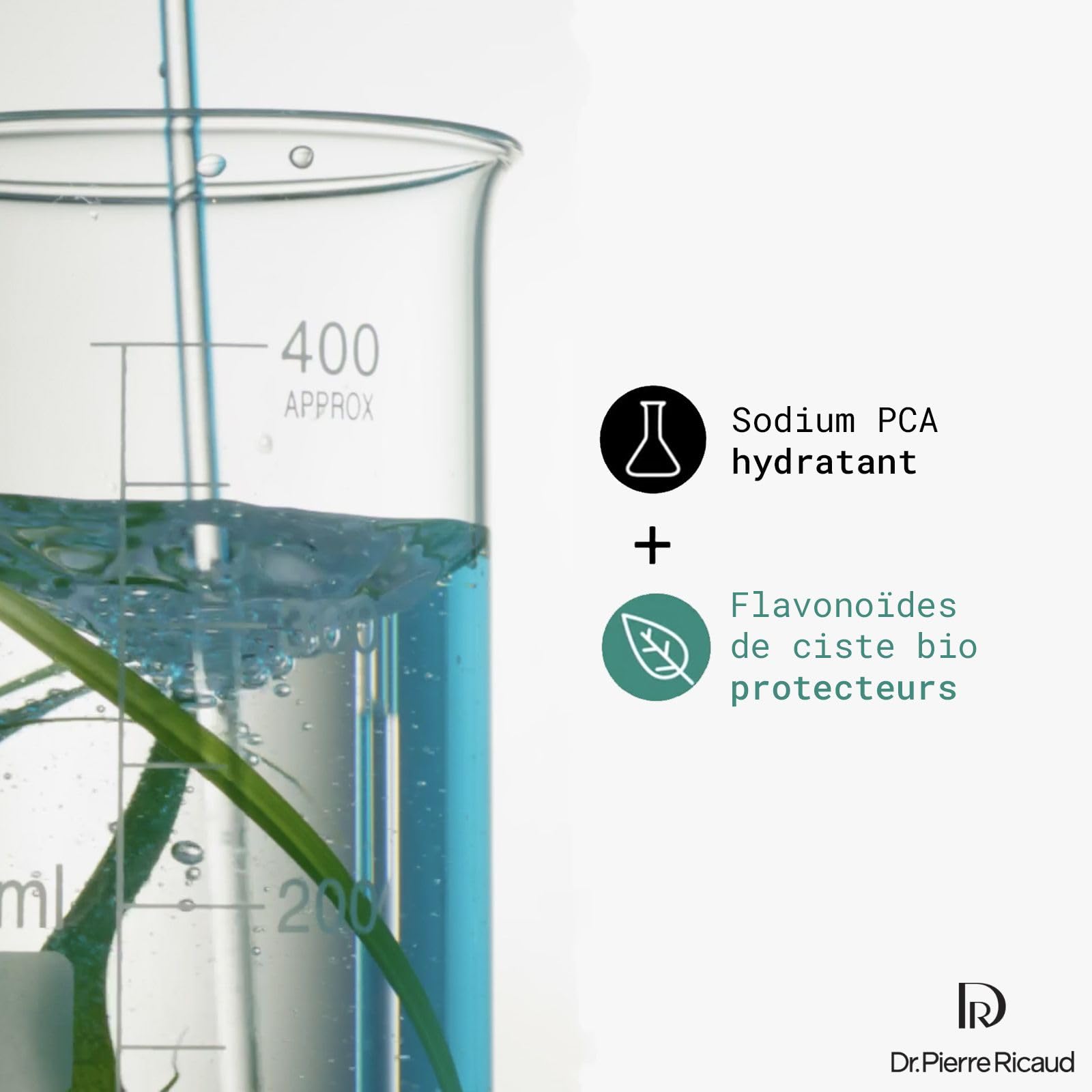 Dr Pierre Ricaud Sérum Réhydratant 24h Visage Anti-Pollution 30ml | Double la pénétration des actifs, Sodium PCA, Flavonoïdes de ciste bio, Hydratation cellulaire, Pour Femme