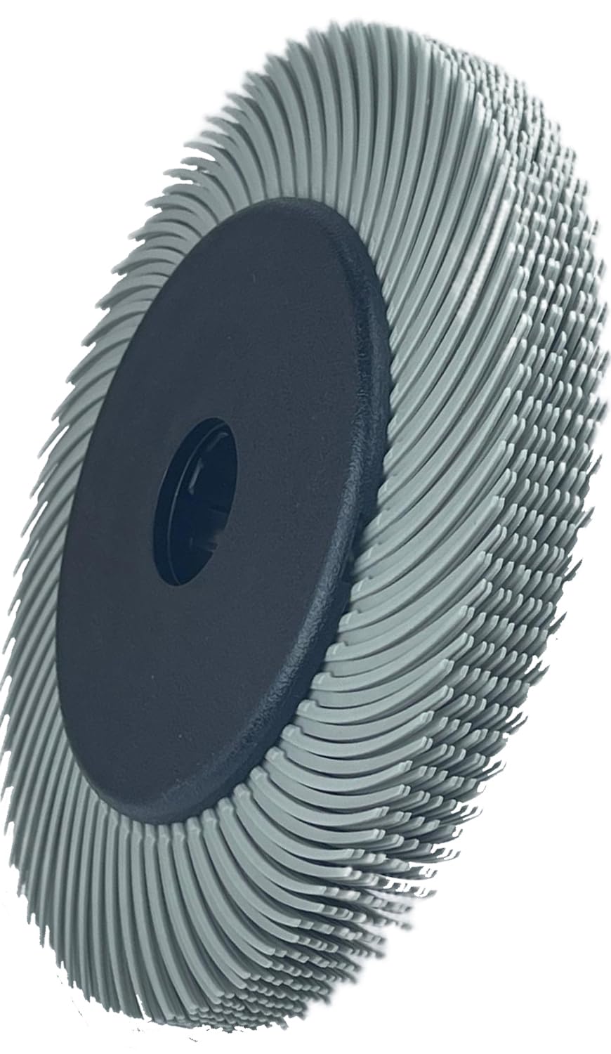 10 spazzole radiali a setole da 15,2 cm con adattatore grana 2500, disco abrasivo per metallo
