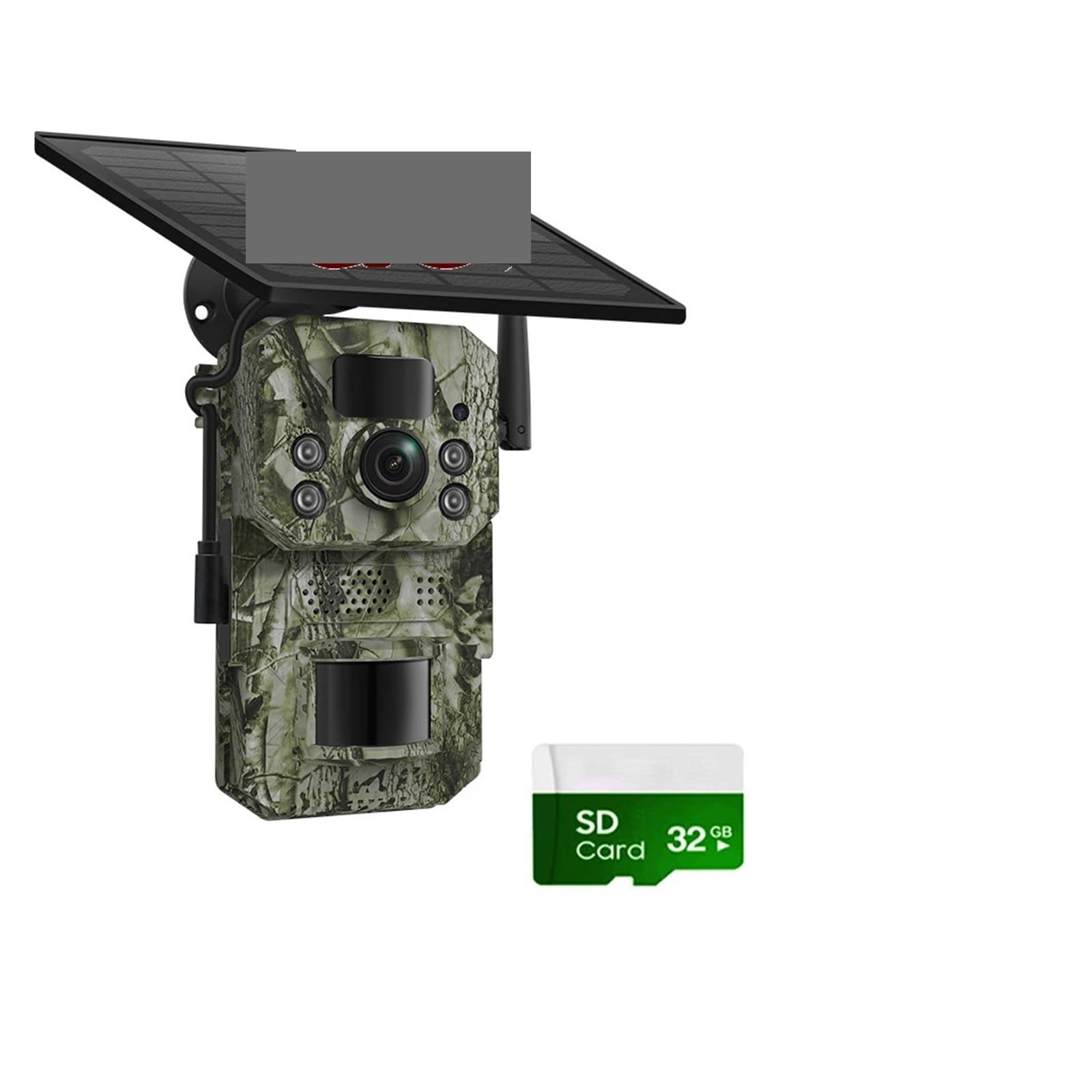 Oshpmbdlyfj Gps 4Mp 32Gb 2K 5Mp Pir Motion Activated Trigger Time Night Vision Ip66 Hunting Trail Wildlife Battery Solar Camera Forest(Gps 4Mp 32Gb)