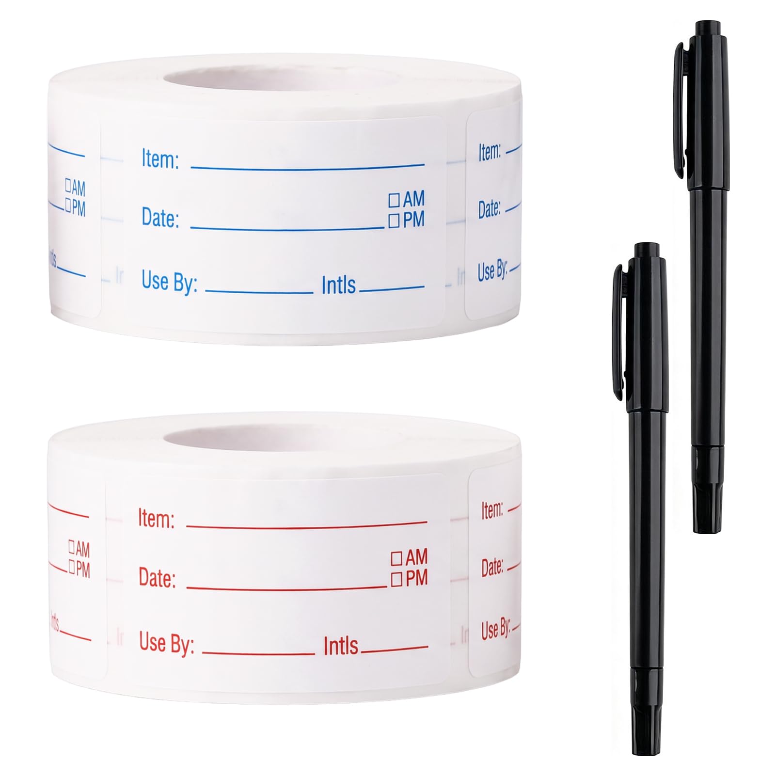 2 Rolls 1000 Pcs Food Labels Stickers Freezer Labels