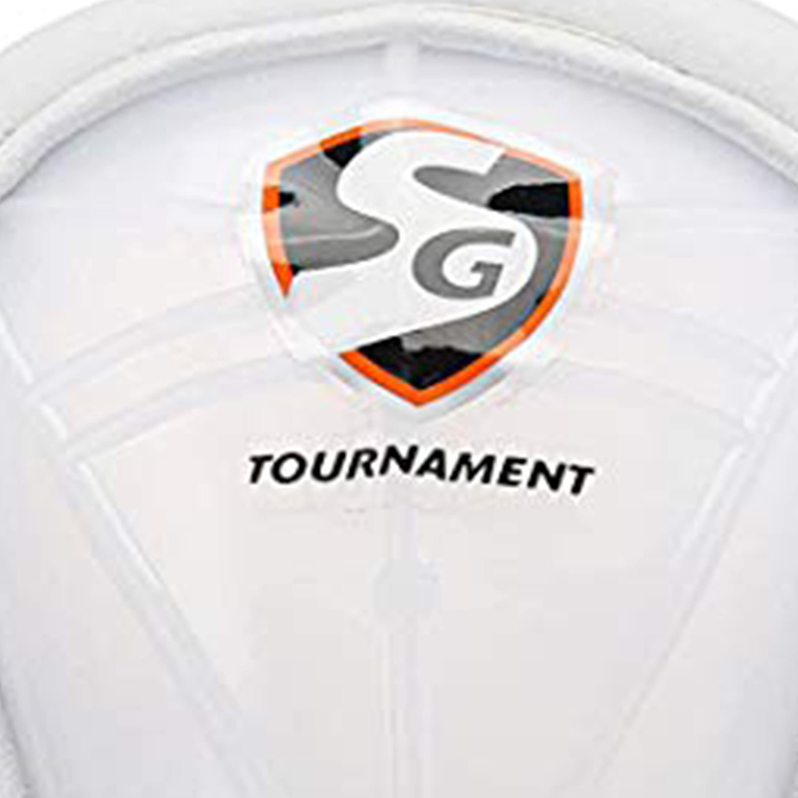 SG Protège-abdominaux Tournament (Blanc, Taille : Jeune) | pour Homme et garçon | Bordure Souple | Protection Guard