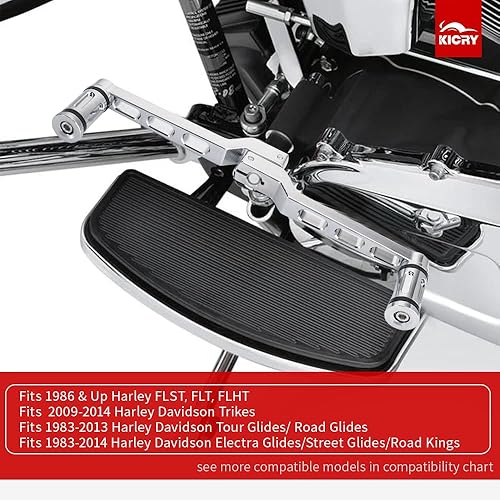 Miniatura 9 de KICRY Palancas de palanca de cambios para el talón de la motocicleta, 2 piezas, pedales de palanca de cambios de aluminio CNC negros compatibles con