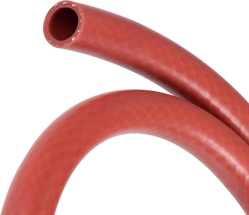 Mangueira de vácuo e aquecedor em silicone reforçado LEPEVNEY 16 mm x 22 mm x 1 m – Vermelha, 1 unidade