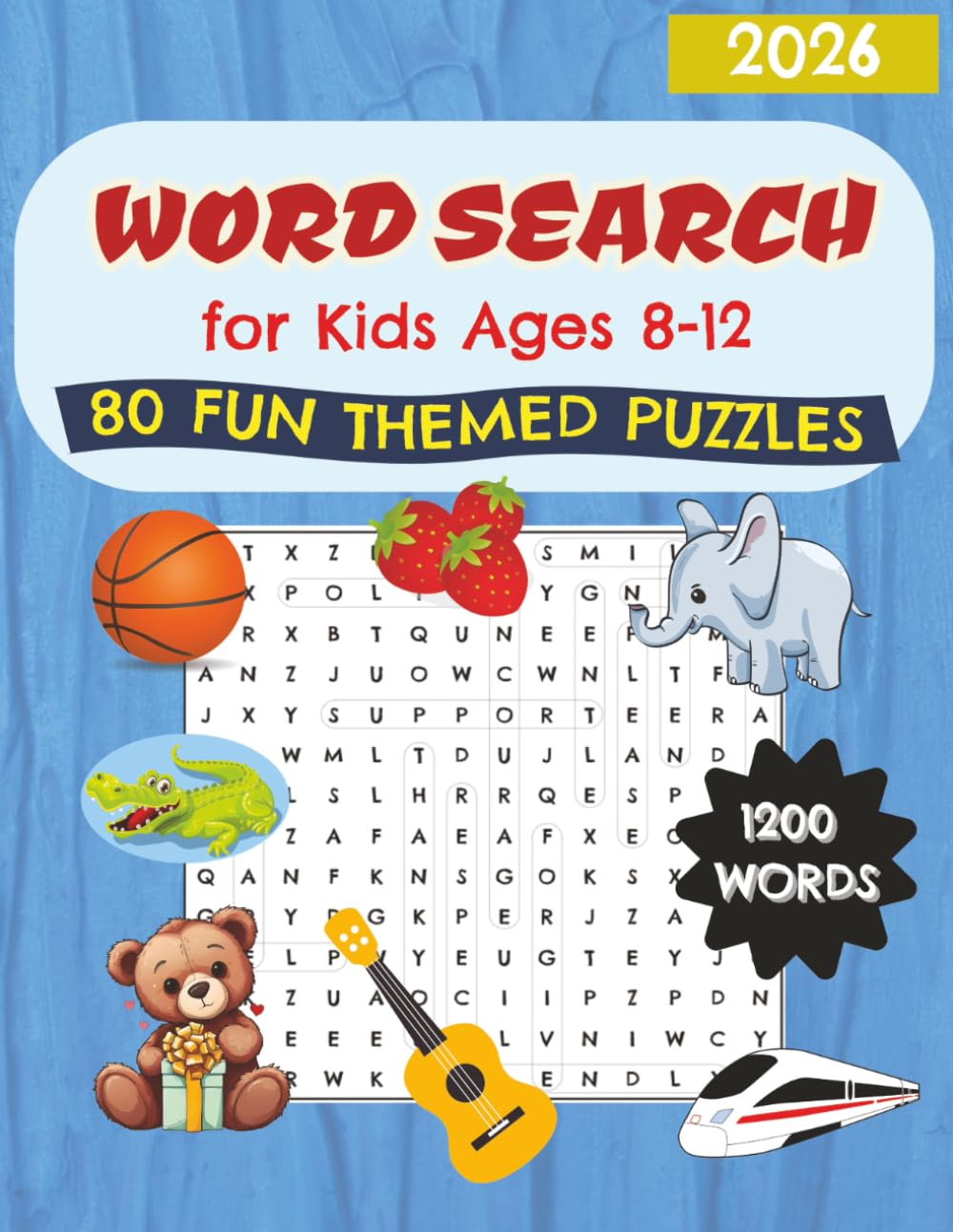 Word Search for Kids Ages 8-12: 1200 words search puzzle