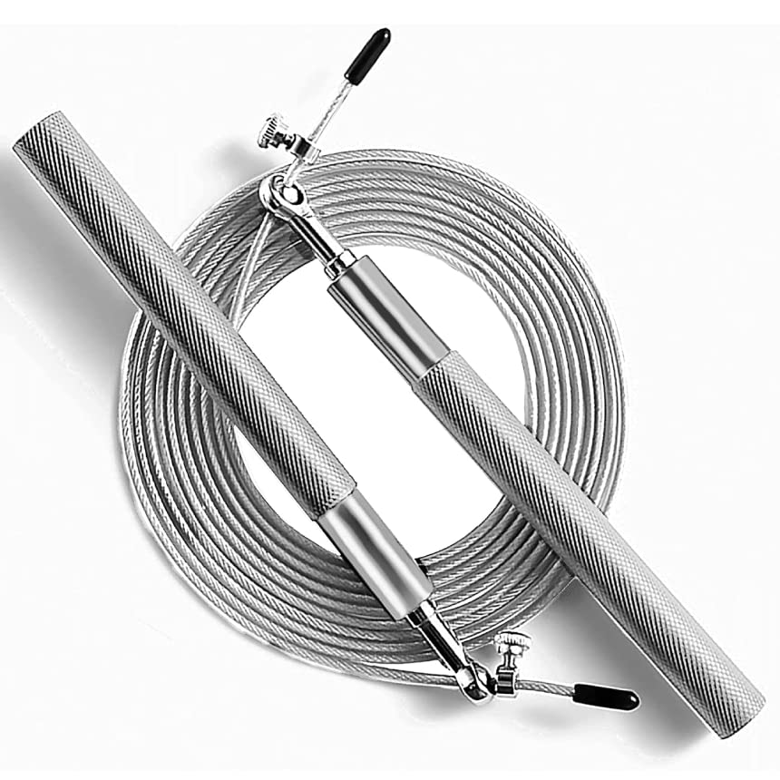 Amazon | PALMIER ワイヤー 縄跳び ワイヤーなわとび ブラック