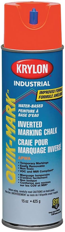 Quik-Mark WaterBased Inverted Marking Chalk APWA Red