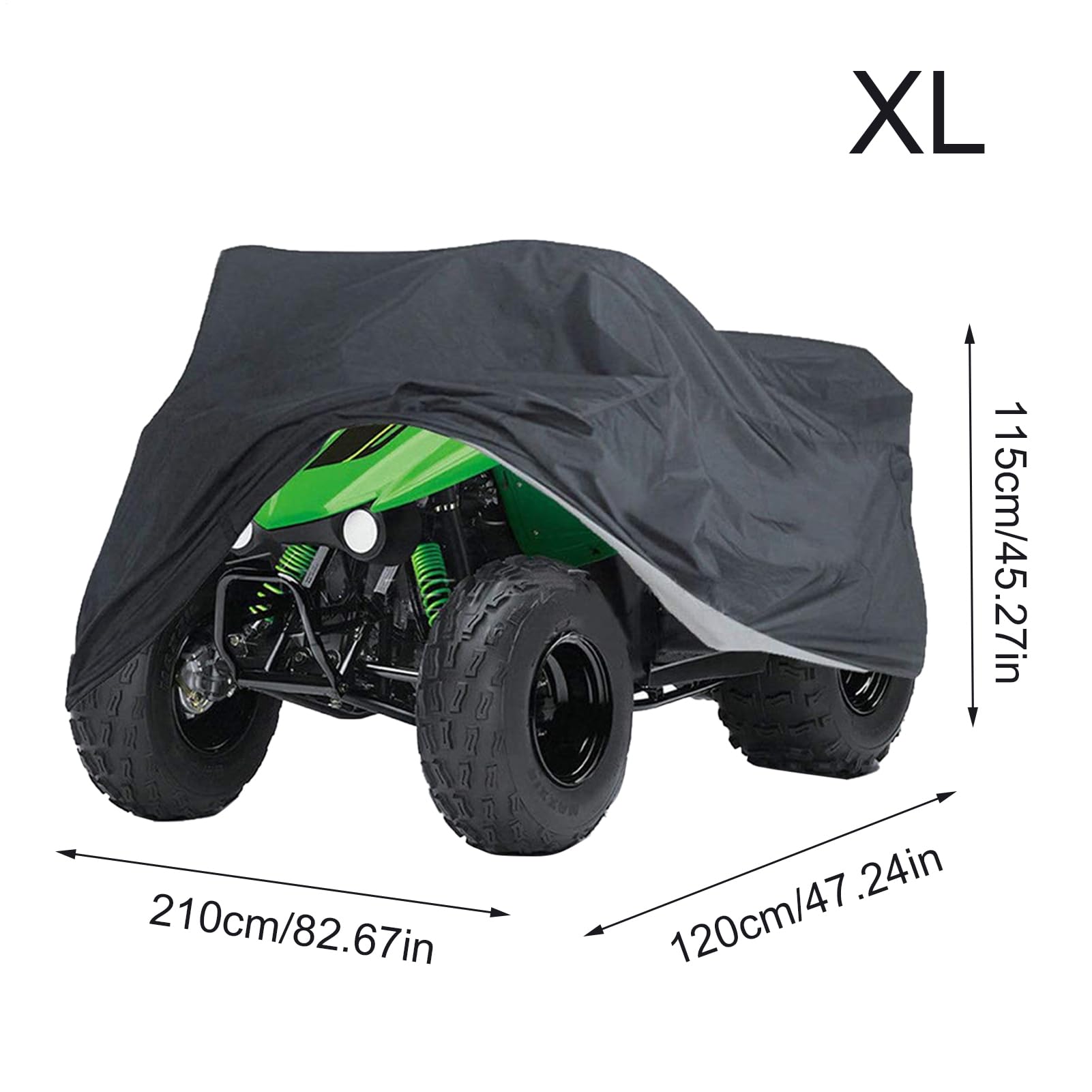 Copertura Impermeabile Per ATV, Telo Copri Quad ATV Antivento Protezione UV, Telo Copertura Per Moto Quad Con Strisce Riflettenti, Protezione Per Tutte Le Condizioni Atmosferiche