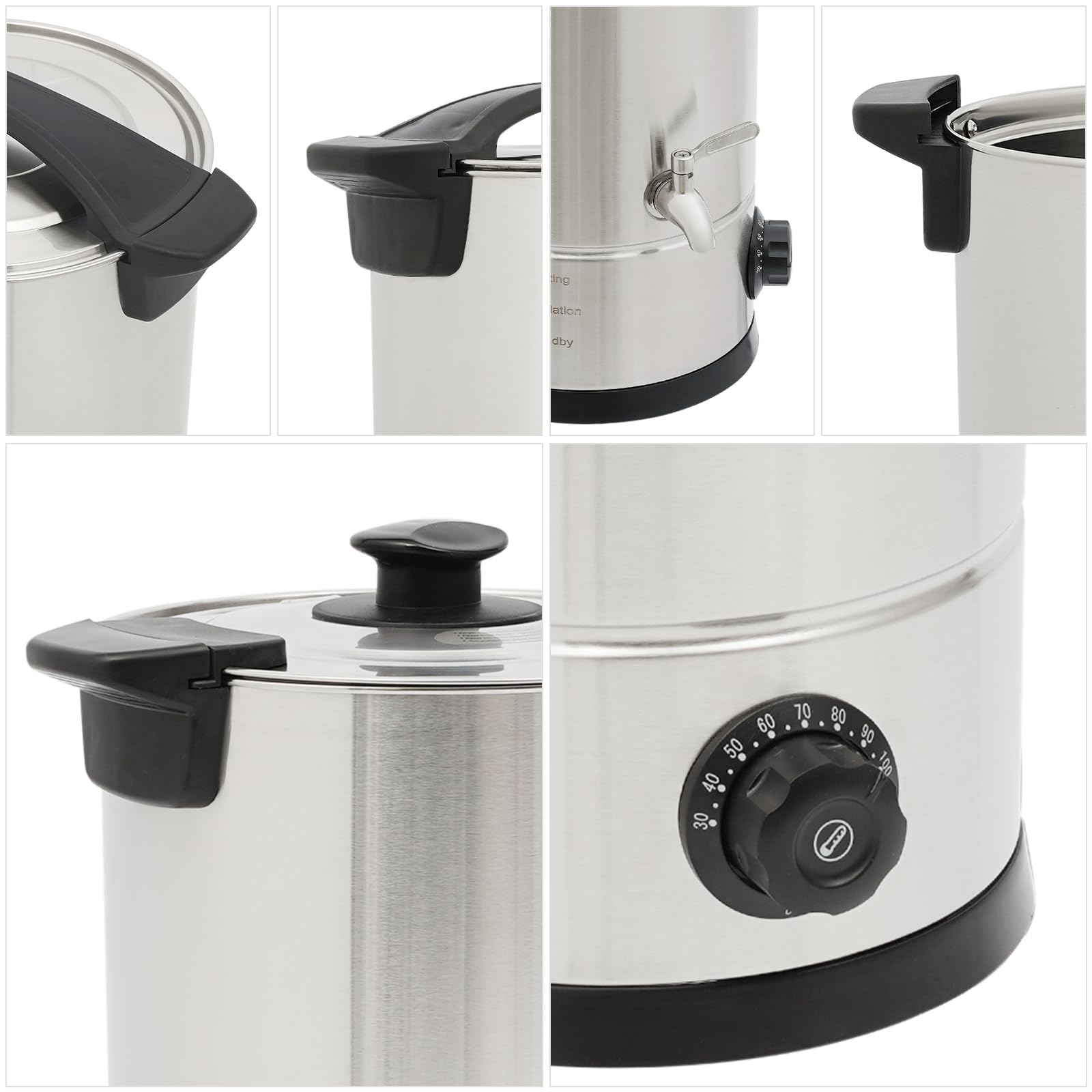 Salmeee Cera per la produzione di candele, contenitore in acciaio inox da 15 litri, ideale per principianti nel settore della produzione di candele fai da te