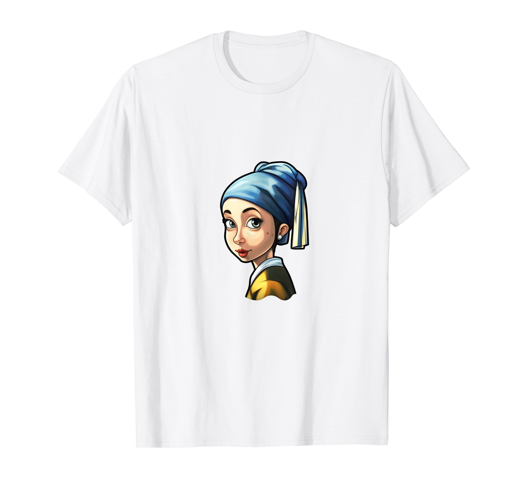 Girl with a Pearl Earring Portrait Tribute KawaiT-Shirt