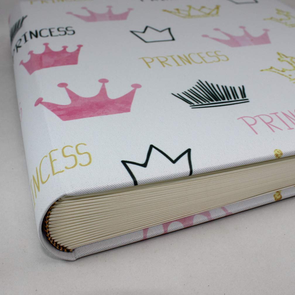 Álbum de fotos Princess con pretexto para niños, álbum infantil para niños, con coronas para princesas