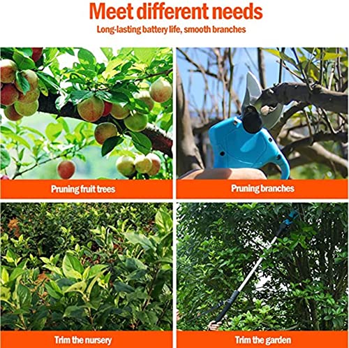 Tesouras de poda elétricas telescópicas,tesouras de poda elétricas profissionais sem fio a bateria,p