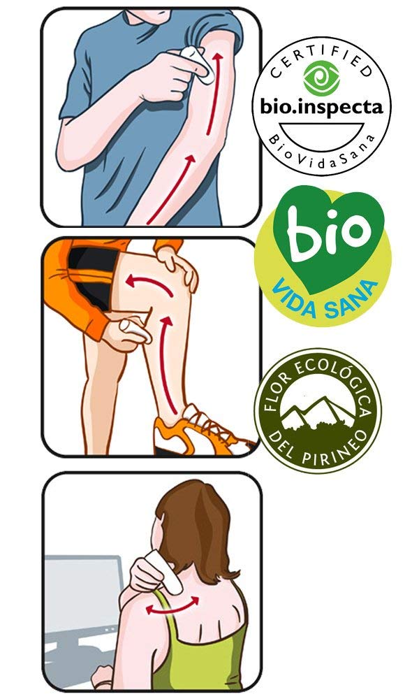 Taüll Orgànics - Gel de Árnica Eco 50ML | Roll on de Árnica Montana, 100% Ecológico, Antinflamatorio Natural, para Dolores y Molestias Musculares de Espalda, Cuello y piernas cansadas
