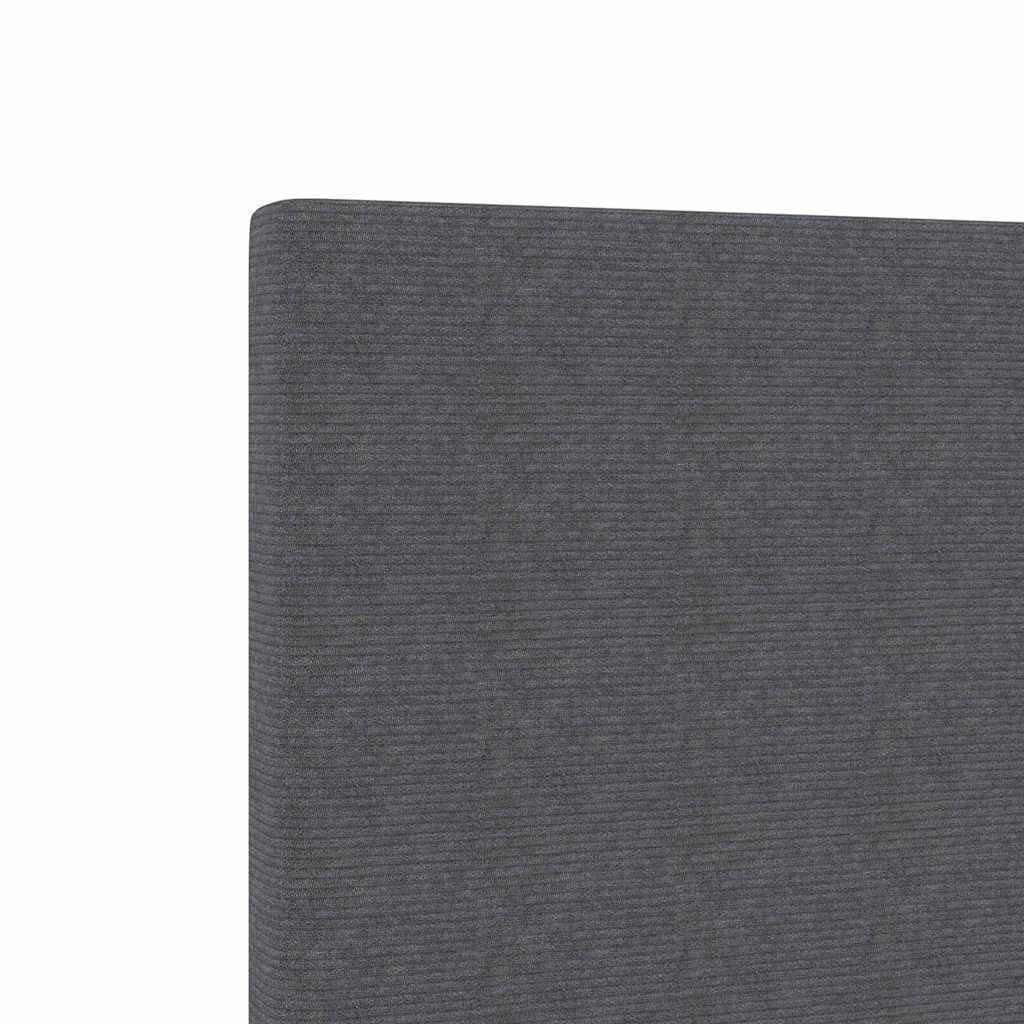 Cabecero gris oscuro de 160 cm, tejido acanalado, diseño moderno, regulable en altura 118/128 cm, estructura de madera maciza de pino, cómodo respaldo para dormitorio, habitación juvenil y