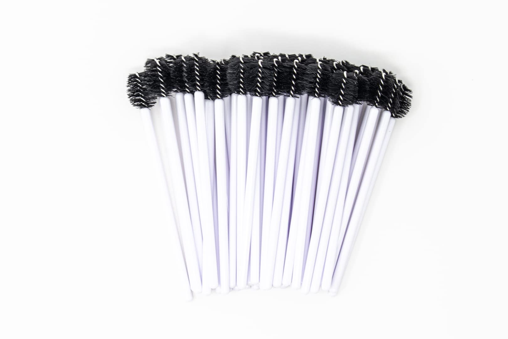 CN Cammy Nguyen EyeLash Spoolies - 200 count spoolies, great wand for eyebrow brushing, Lash extension spoolie and mascara application (White)