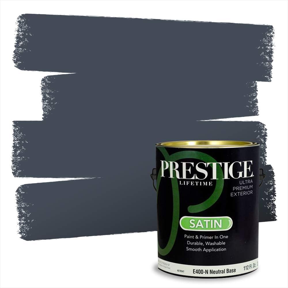 PRESTIGE Paints Interior Paint and Primer In One, 1-Gallon, Flat, Comparable Match of Benjamin Moore* Old Blue Jeans*