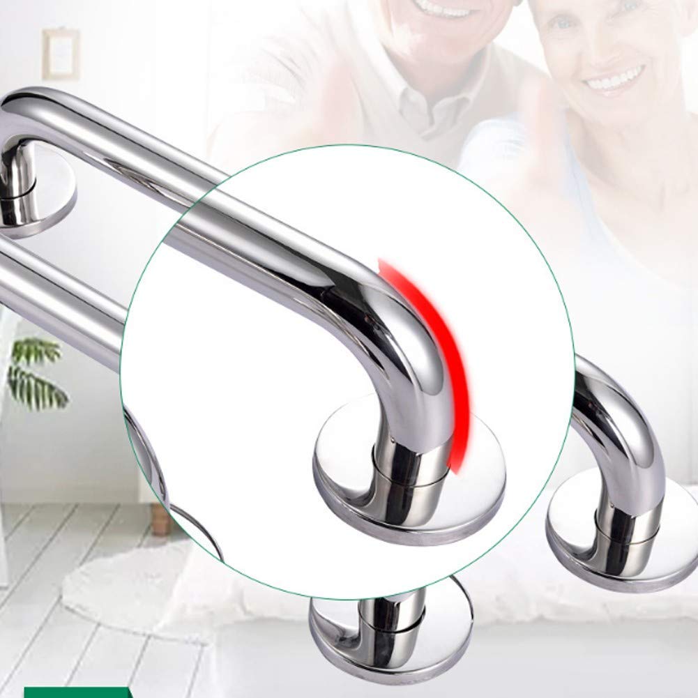 Pasamanos de baño Barandillas de acero inoxidable sin barreras Mujeres embarazadas discapacitadas Ancianos Seguridad engrosada Rieles de bañera antideslizantes para ancianos Discapacitados N