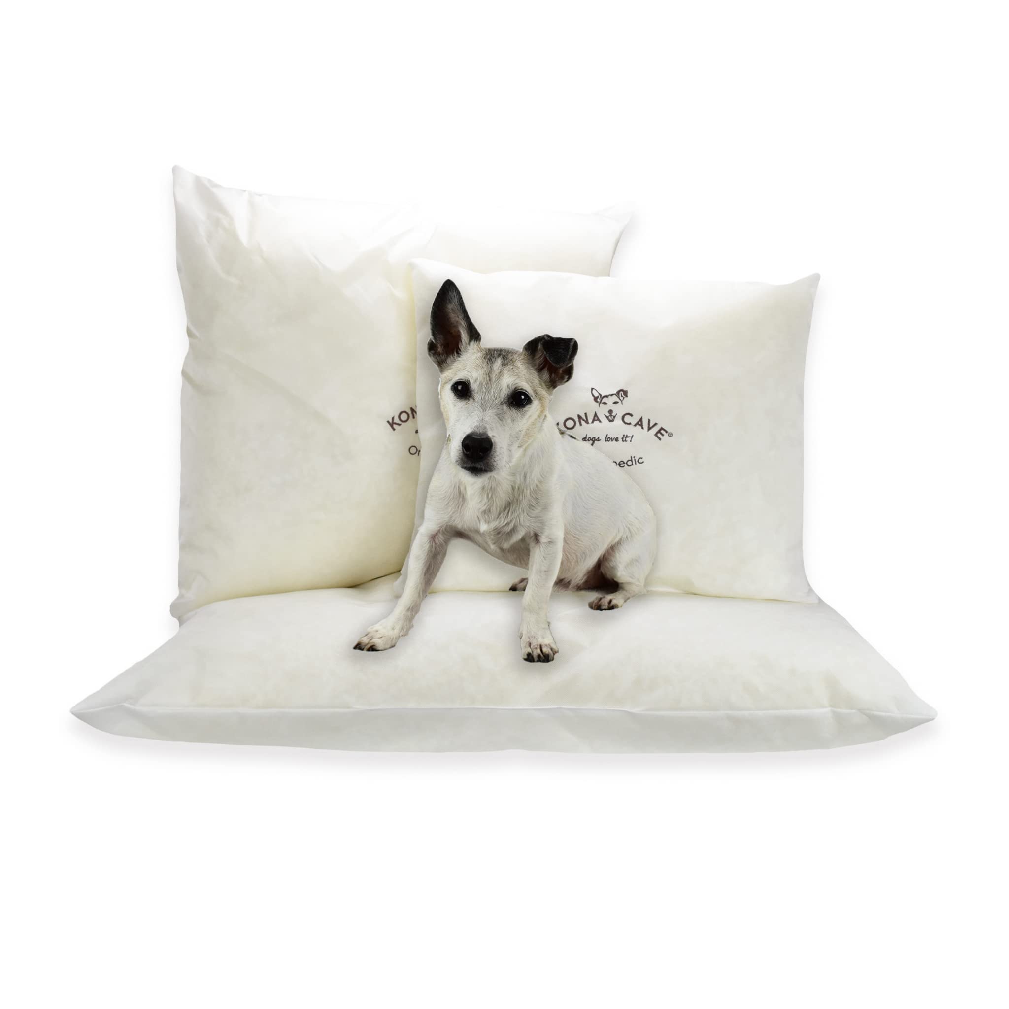 Cojín ortopédico de espuma viscoelástica para camas de perros y gatos, apoyo extra para perros grandes y viejos (mediano/mediano (75 x 65 cm)