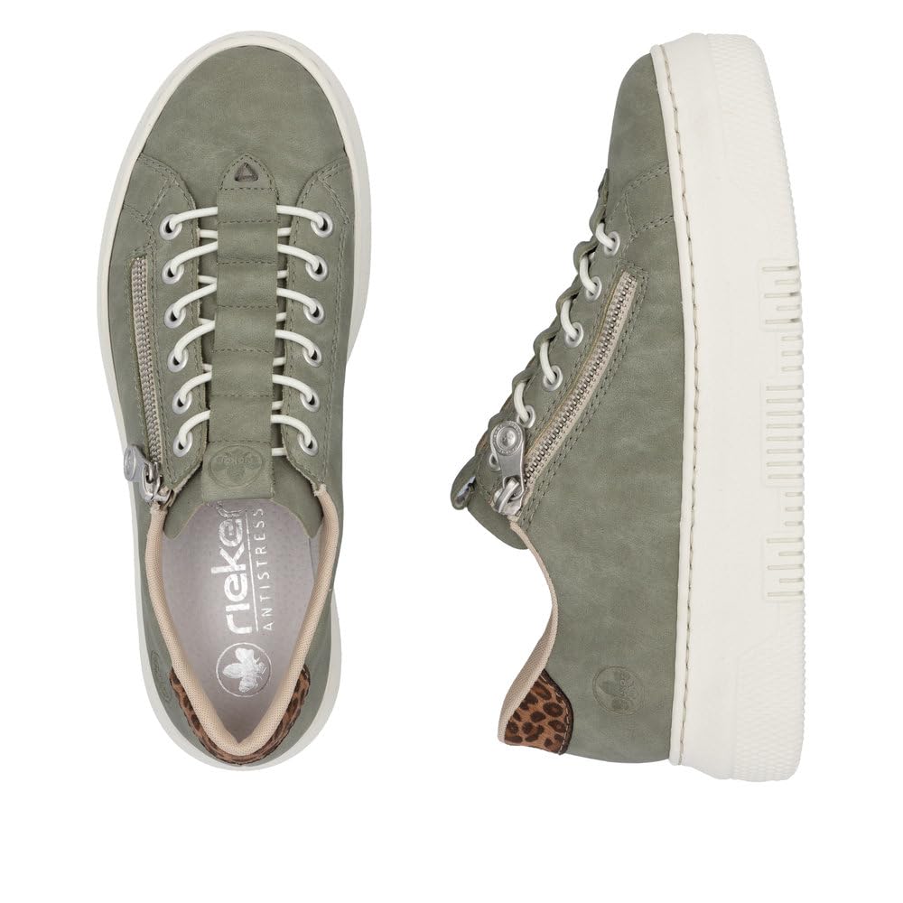 Rieker Donna Sneaker M1952, Signora Sneaker Basse,Soletta Removibile