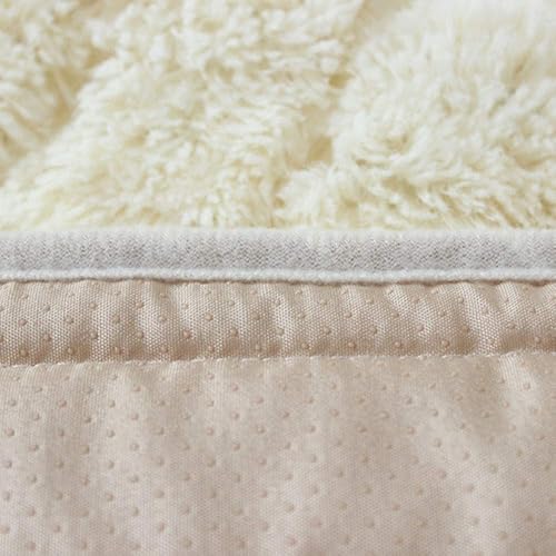 Miniatura 10 de SVIO-SOFACOVER Funda lanuda moderna para sofá, funda protectora de muebles de invierno gris para sofá, funda de sofá de piel sintética de lujo, una