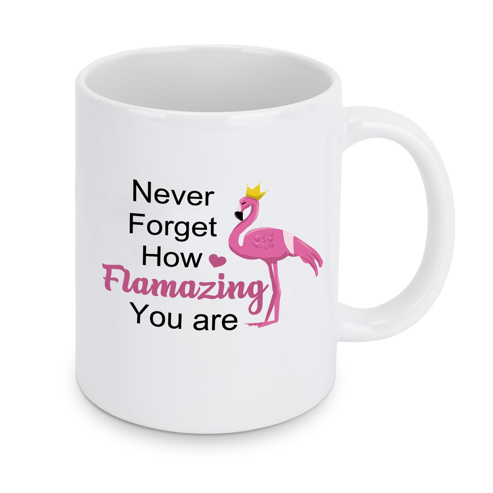 Flamingo Gifts Ceramic Mug Pink Flamingo Gifts for Women Girls Flamingos Inspirational Gift for Birthday Christmas Xmas Valentines Easter Graduation Mothers Day Useful Motivational Gift for Friends