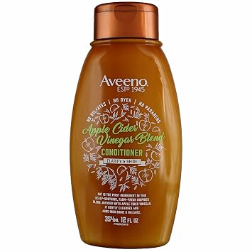 Aveeno Conditioner Apple Cider Vinegar Blend 12 Ounce (Pack of 3)