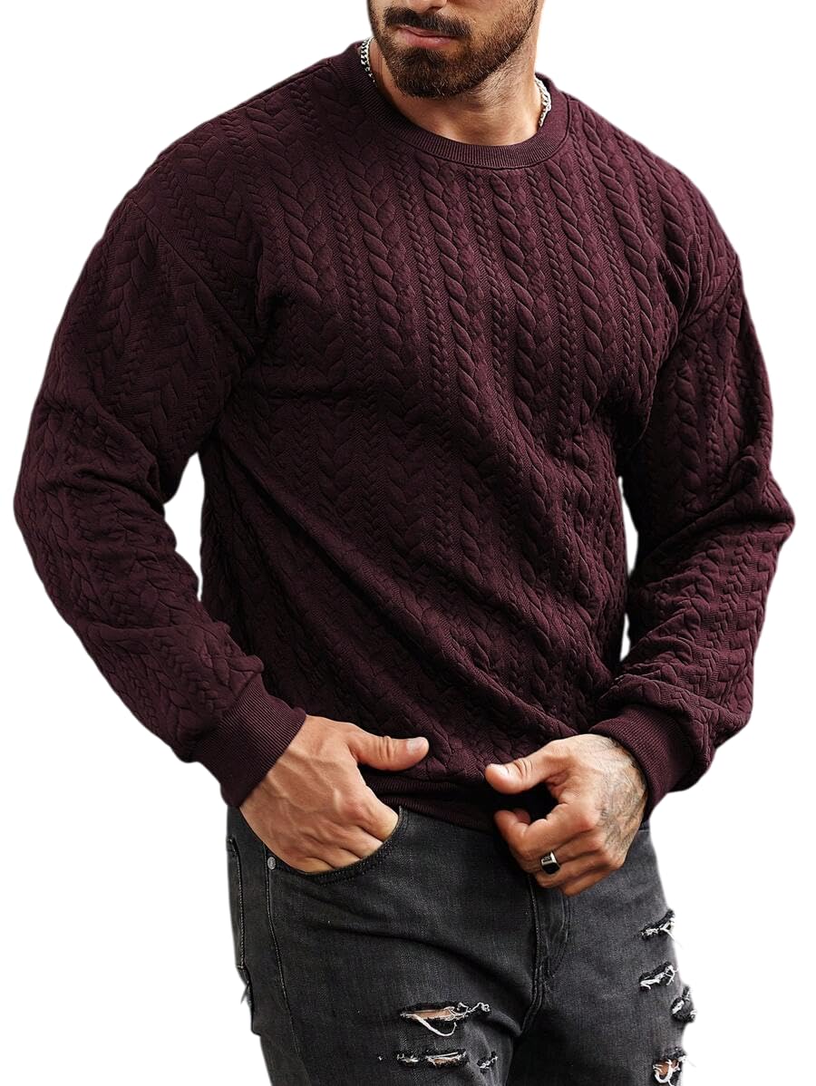 Men’s Colorblock Adventure Print Sweatshirt – Winterwear Round Neck Pullover | Casual Stylish Fleece Hoodie | Sizes S-XXL