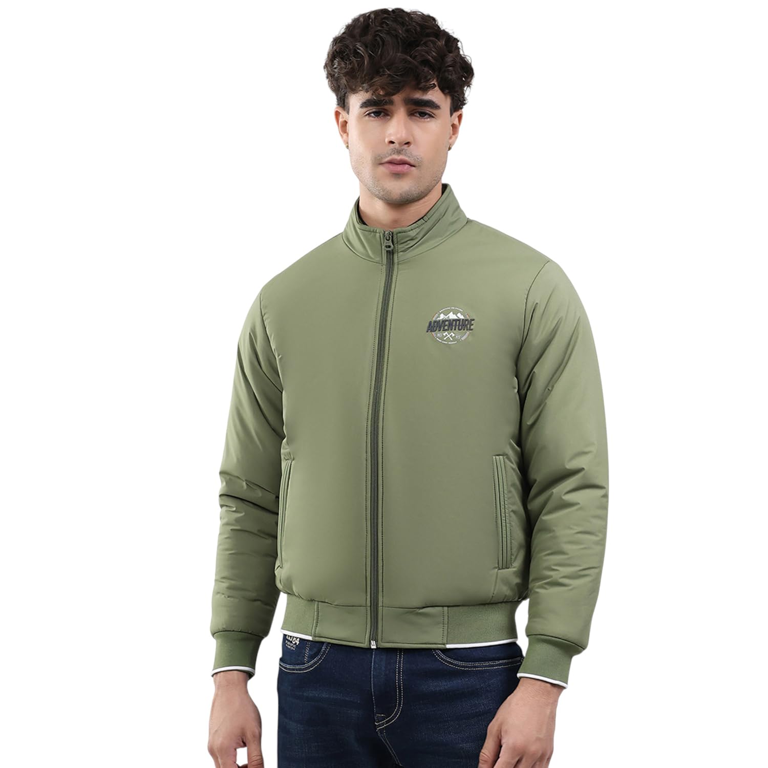 monte carlo Men Smart Fit Solid Mock Neck Side Pocket Zipper Closure Full Sleeve Winter Jacket | Full Sleeve Zipper Jacket | Winter Wear For Men (Pack Of 1)-picture-12